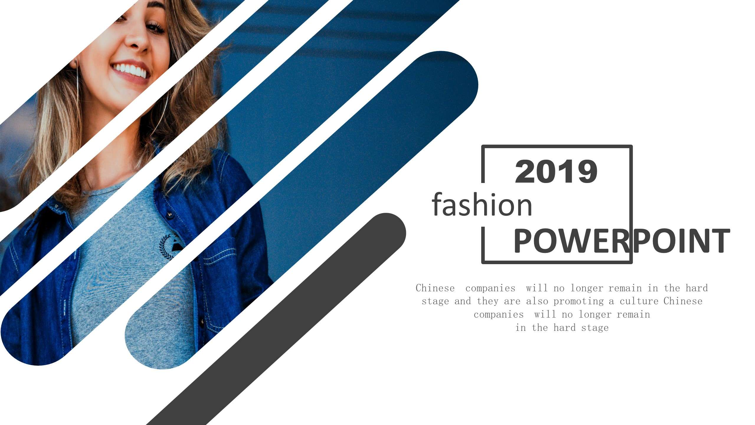 European and American fashion dynamic style magazine promotion product album PPT template